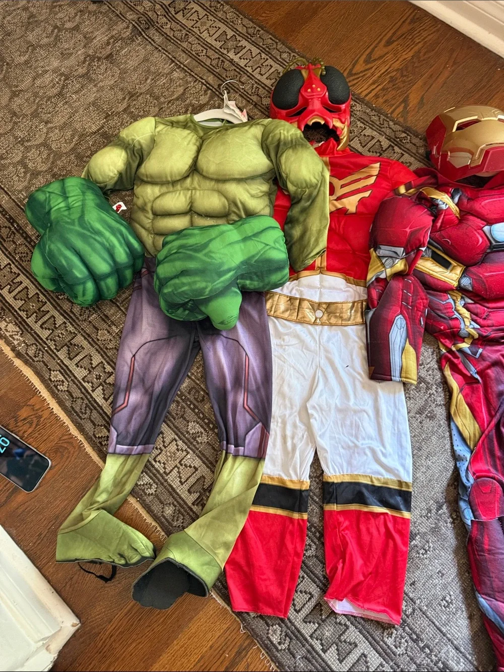 6 Assorted Kids Superhero Costume Set - Multi-Color small 5y